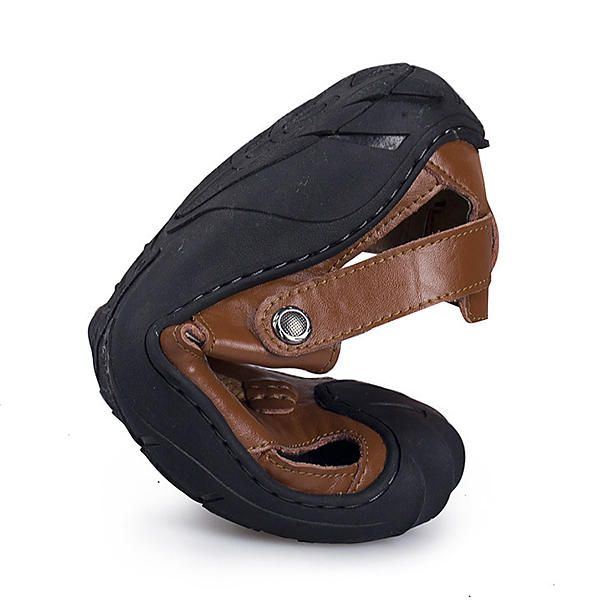 Bequeme Anti Kollisions Zehen Sandalen Aus Echtem Leder Für Herren