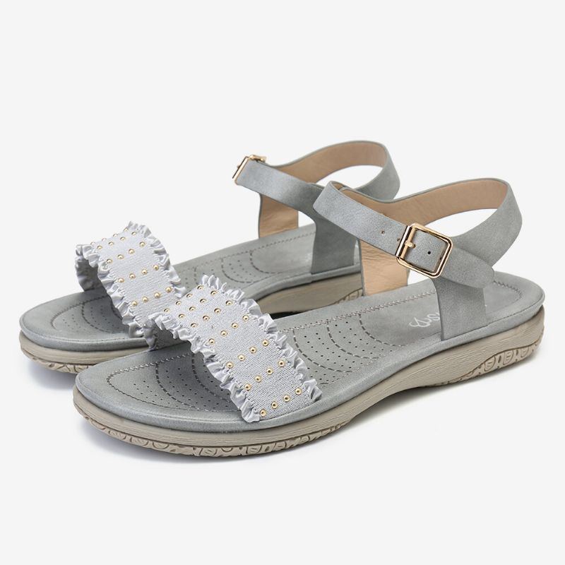 Bequeme Freizeitsandalen Mit Schnallenriemen Für Damen