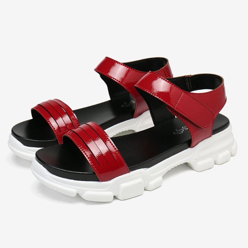 Bequeme Rutschfeste Damen Sportsandalen Mit Klettverschluss