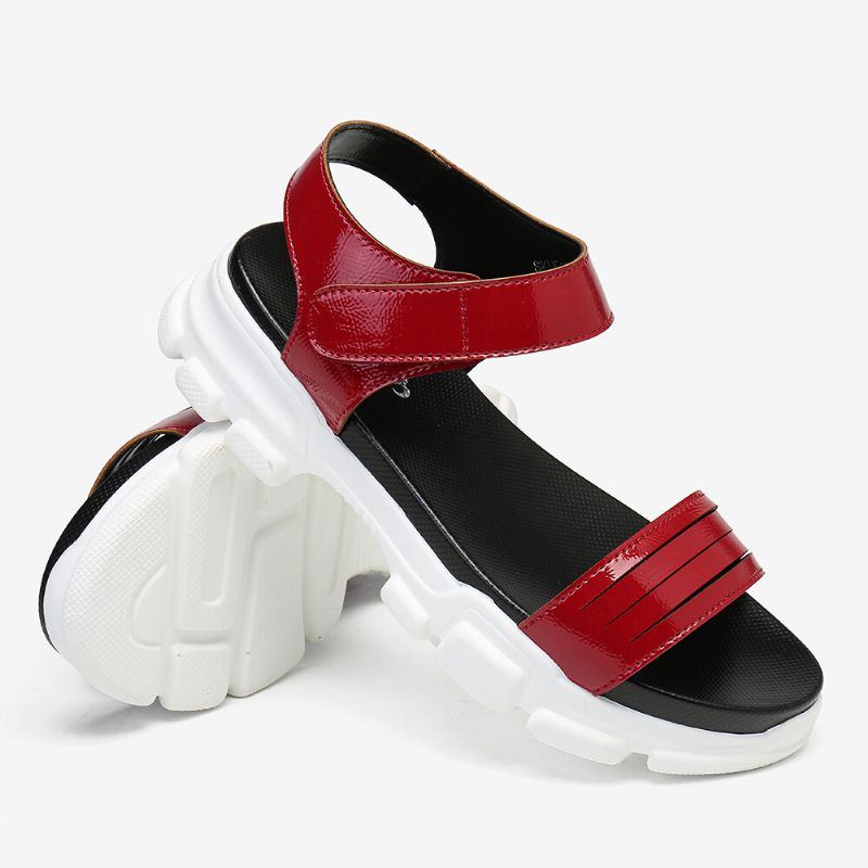 Bequeme Rutschfeste Damen Sportsandalen Mit Klettverschluss