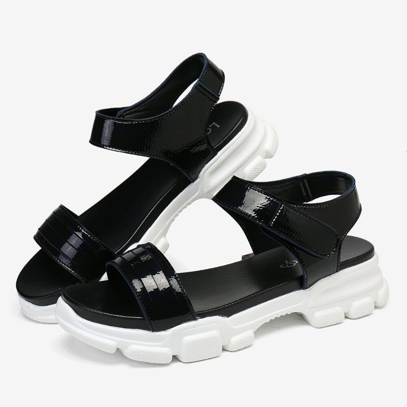 Bequeme Rutschfeste Damen Sportsandalen Mit Klettverschluss