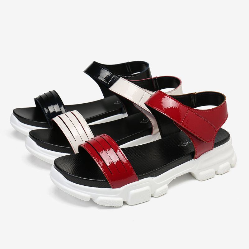 Bequeme Rutschfeste Damen Sportsandalen Mit Klettverschluss