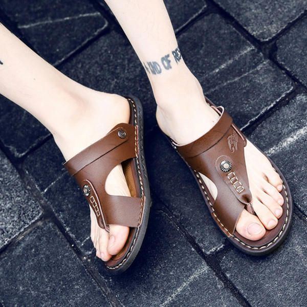 Bequeme Zwei Wege Schuhe Für Herren Mit Clip Toe Sandalen