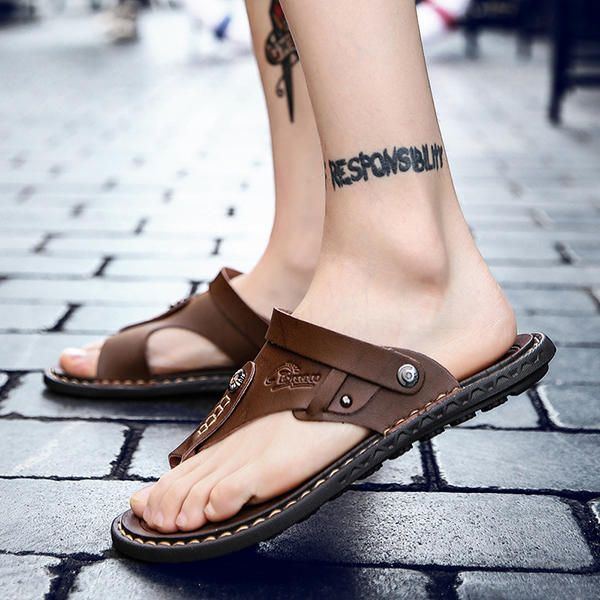 Bequeme Zwei Wege Schuhe Für Herren Mit Clip Toe Sandalen