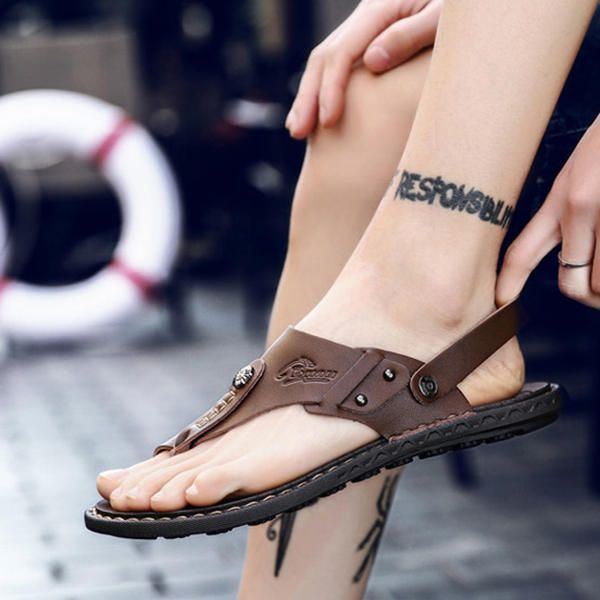 Bequeme Zwei Wege Schuhe Für Herren Mit Clip Toe Sandalen