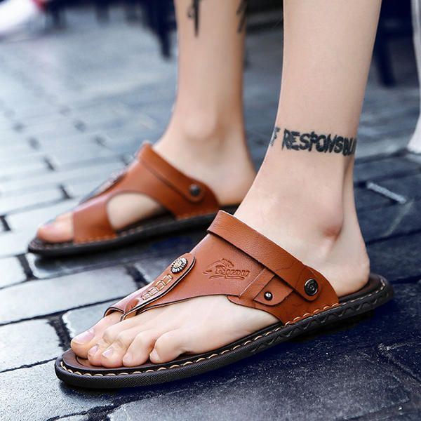 Bequeme Zwei Wege Schuhe Für Herren Mit Clip Toe Sandalen