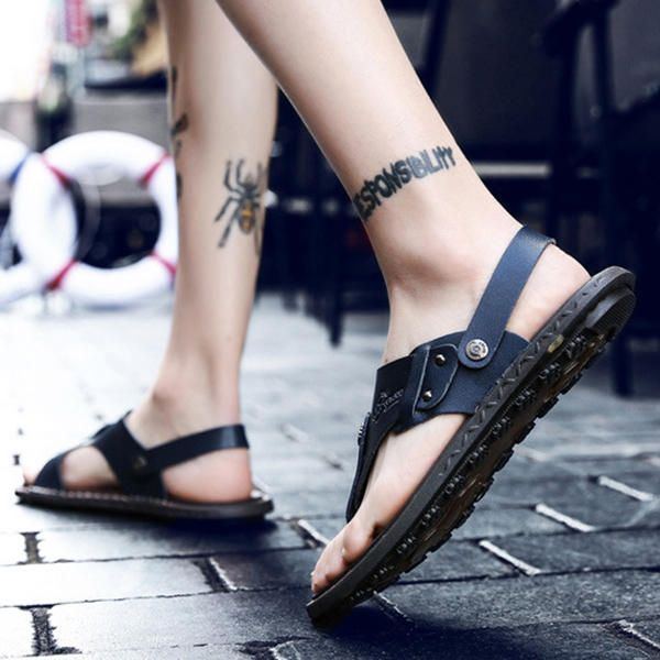 Bequeme Zwei Wege Schuhe Für Herren Mit Clip Toe Sandalen