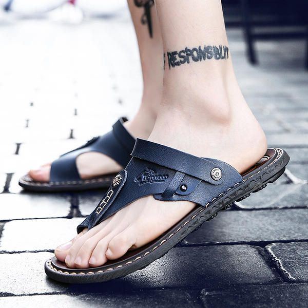 Bequeme Zwei Wege Schuhe Für Herren Mit Clip Toe Sandalen