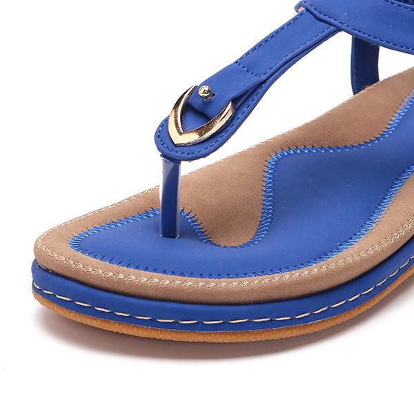 Damen Bequeme Clip Toe Elastische Leichte Slip On Sommer Strand Flache Sandalen