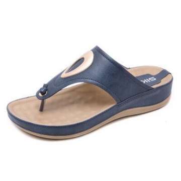 Damen Casual Clip Toe Flip Flops Sandalen