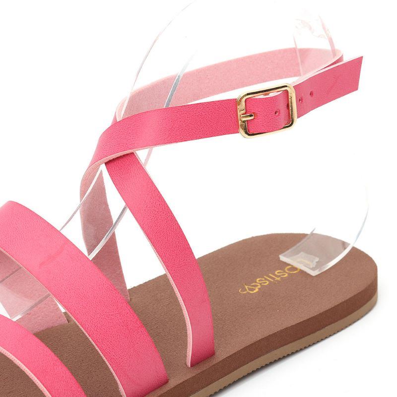 Damen Casual Cross Strap Clip Toe Sandalen