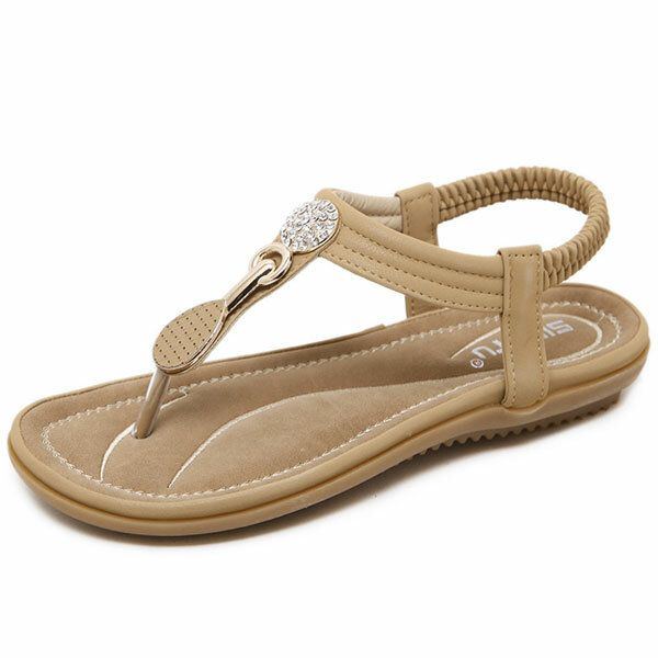 Damen Casual Soft Sole Beach Outdoor Flache Sandalen