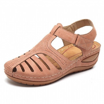 Damen Leichte Freizeitschuhe Aushöhlen Sandalen Mit Weicher Sohle