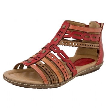 Damen Roman Open Toe Soft Gladiator Freizeitsandalen