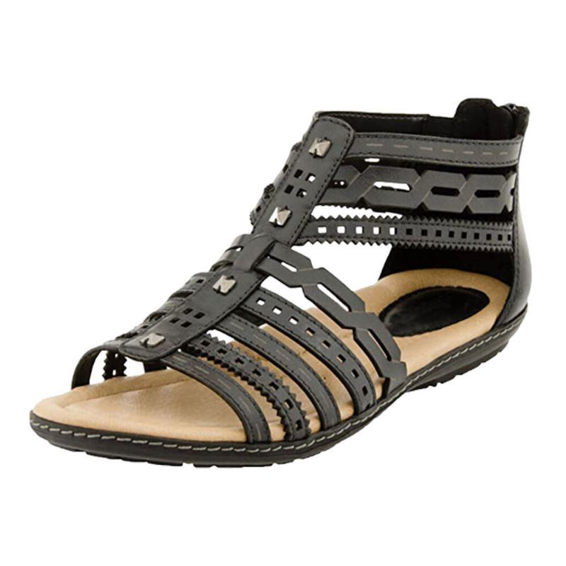 Damen Roman Open Toe Soft Gladiator Freizeitsandalen