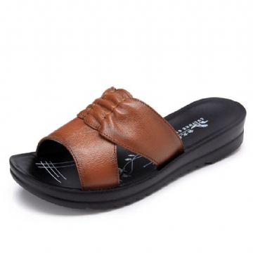 Damen Sommer Sandalen Mit Weichem Boden Und Plateau