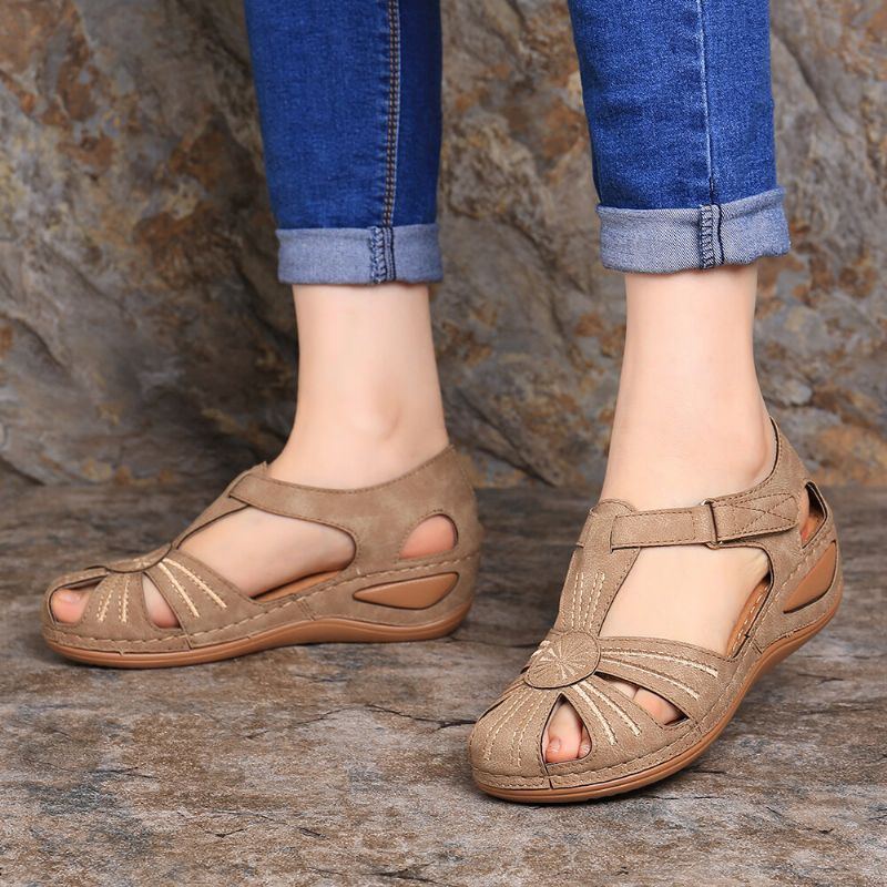 Damen Keilschuhe Spleißen Lässige Bequeme Sandalen