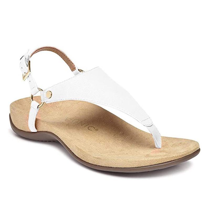 Damen Metallschnallen Flip Flops Beiläufige Flache Slingback Sandalen