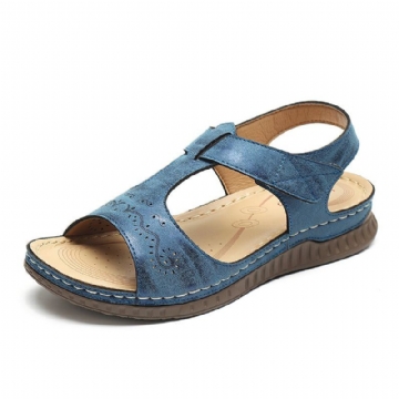 Damen Sandalen Mit Weichem Boden Und Keilabsatz