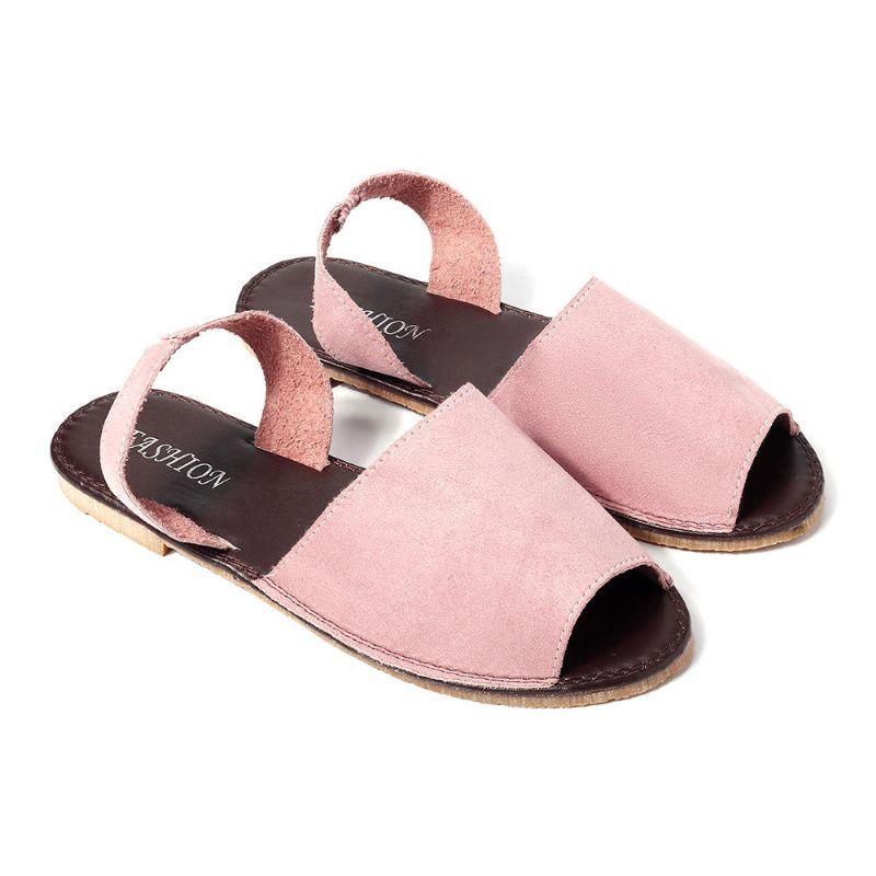 Damen Sommer Fischmaul Sandelholz Schuhe