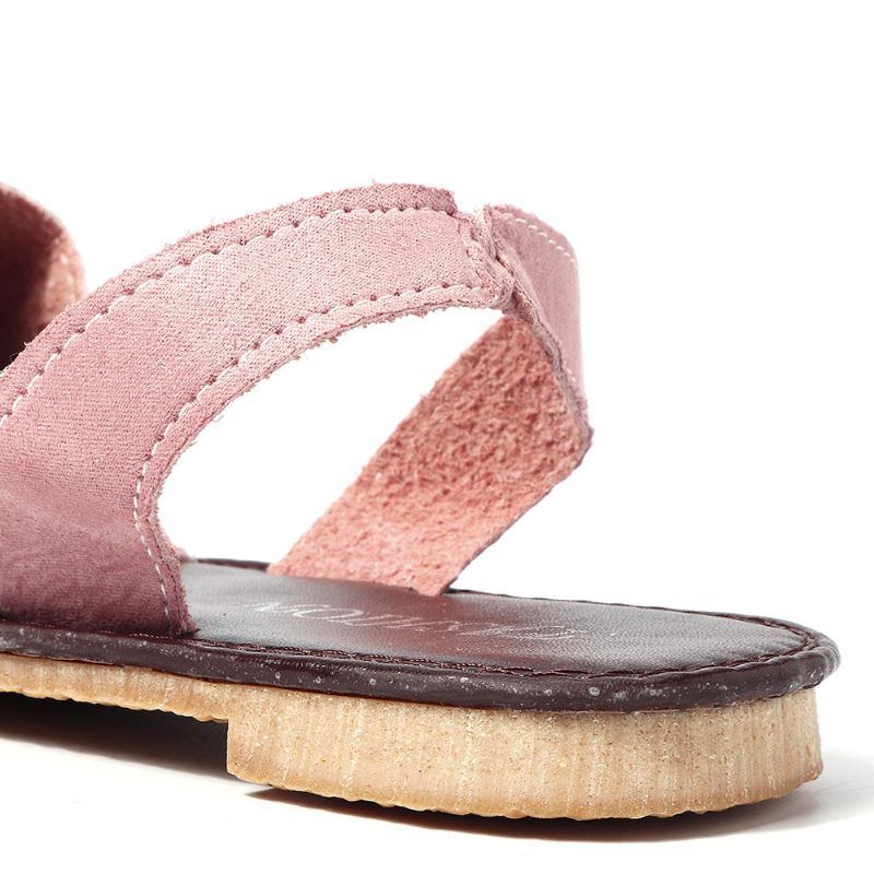 Damen Sommer Fischmaul Sandelholz Schuhe