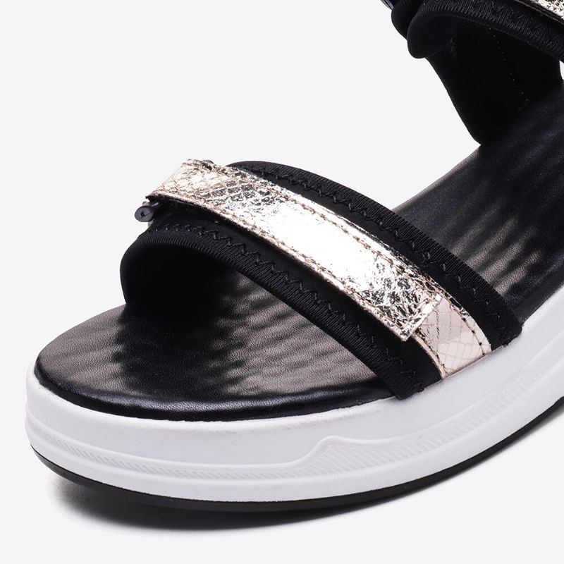 Damen Verstellbarer Riemen Sport Bequeme Lässige Keilsandalen