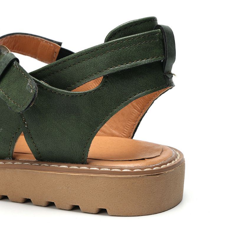 Geschlossene Zehensandalen Mit Breitem Schnitt Und Comgy Cross Buckle Riemen Für Damen