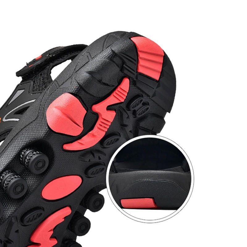 Herren Anti Kollisions Zehenkappe Outdoor Wandern Echte Ledersandalen