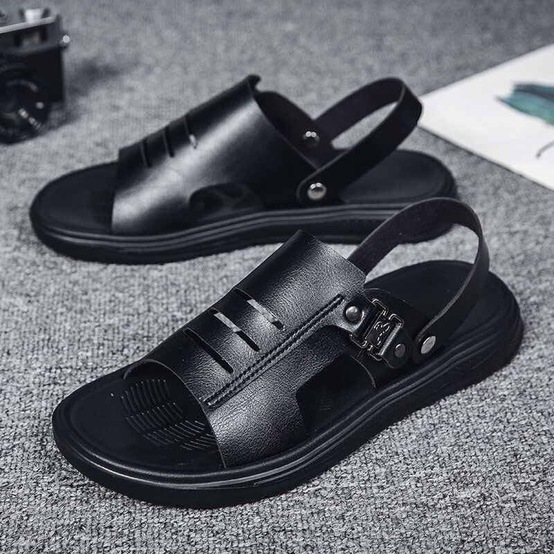 Herren Casual Outdoor Open Toes Two Ways Sommersandalen