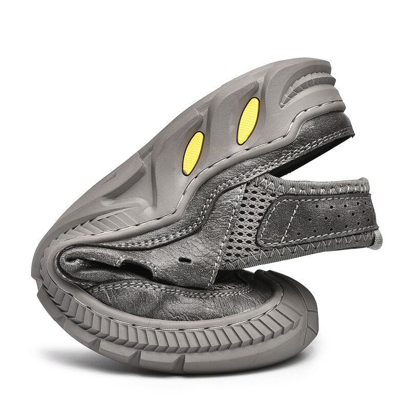 Lässige Atmungsaktive Leichte Geschlossene Rutschfeste Weiche Outdoor Sportsandalen Für Herren