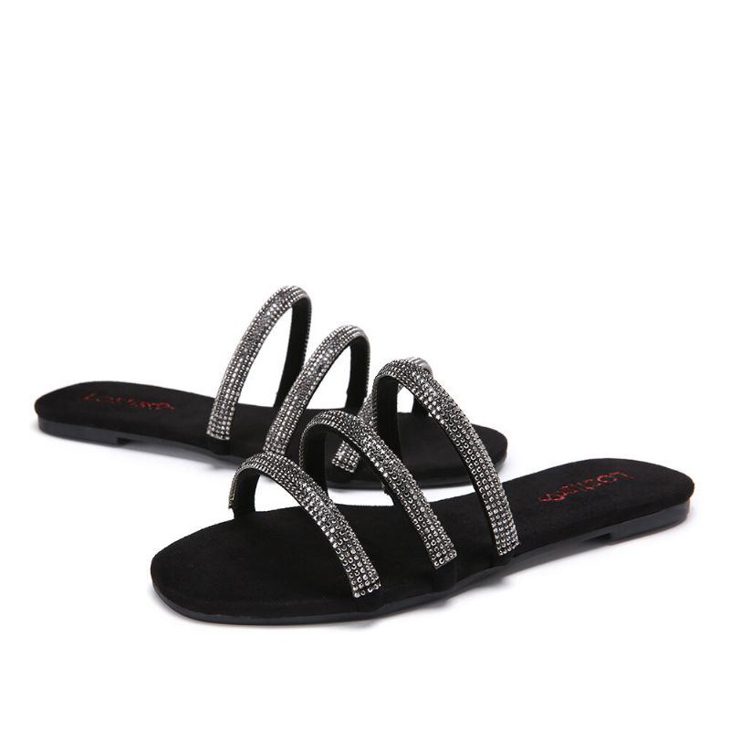 Lässige Sandalen Mit Dreifachbändern Für Damen