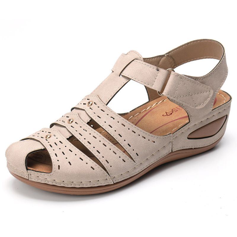 Leichte Rivet Gladiator Hook Loop Soft Sandalen Für Damen