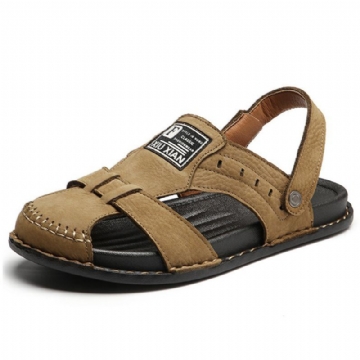 Herren Rindsleder Casual Soft Sole Angeln Strand Sandalen