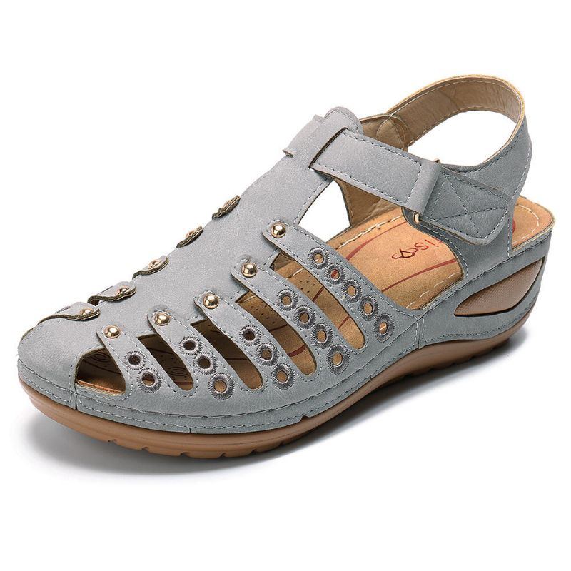 Rivet Leichte Weiche Keilsandalen Für Damen