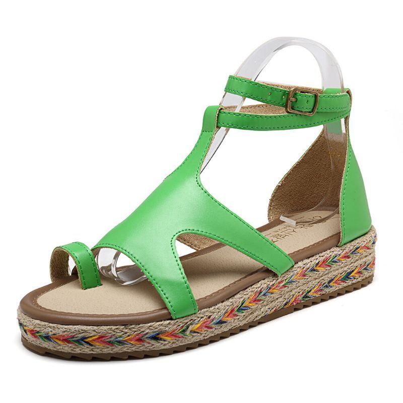 Roman Gladiator Sandalen Sommer Wedges Plateau Damenschuhe