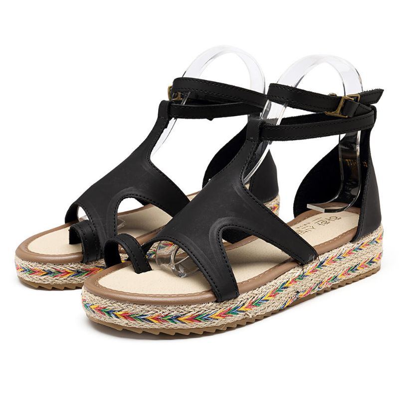 Roman Gladiator Sandalen Sommer Wedges Plateau Damenschuhe