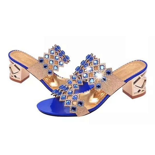 Sommer Damen Strand Sandalen Schicke Strass Sandalen Plateau Sandalen