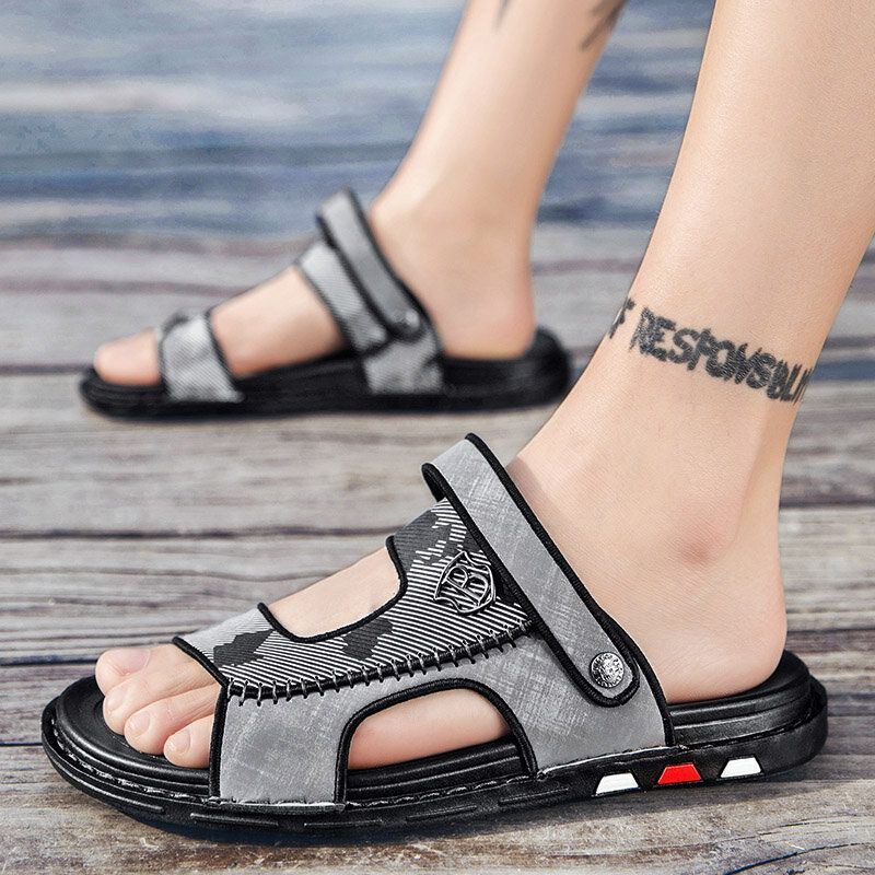 Zwei Wege Rutschfeste Leichte Lässige Outdoor Sandalen Für Herren