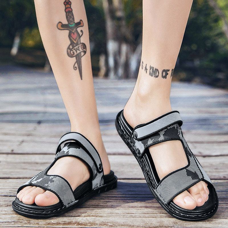 Zwei Wege Rutschfeste Leichte Lässige Outdoor Sandalen Für Herren