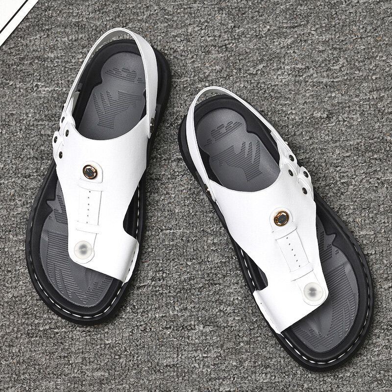 Zwei Wege Weiche Atmungsaktive Rutschfeste Lässige Outdoor Sandalen Für Herren