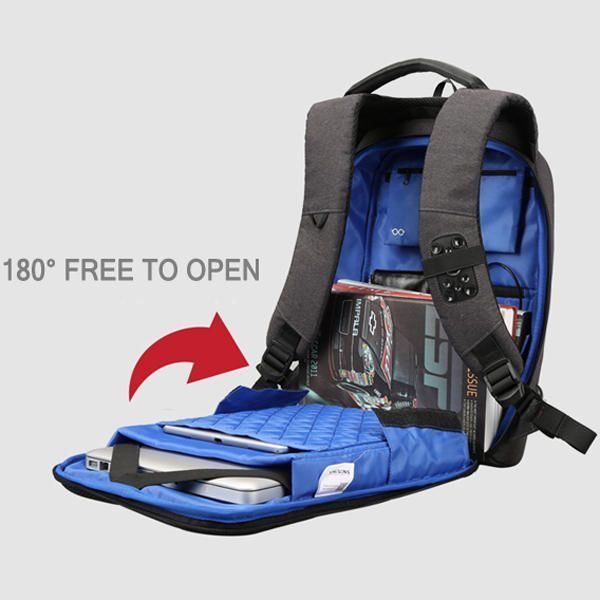 13/15 Zoll Laptop Rucksack Für Herren Wasserdichter Anti Diebstahl Rucksack Mit Externem Usb Anschluss