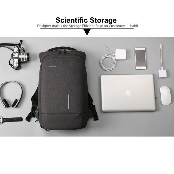 13/15 Zoll Laptop Rucksack Für Herren Wasserdichter Anti Diebstahl Rucksack Mit Externem Usb Anschluss