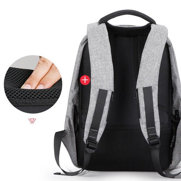 Anti Diebstahl Rucksack Für Herren Wasserdichte Reisetasche Mit Usb Ladeanschluss Und Audioanschluss