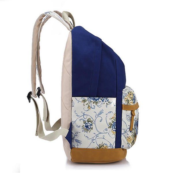 Blumen Mädchen Rucksack Damen Freizeit Rucksack Studenten Rucksack Teenager Schultaschen