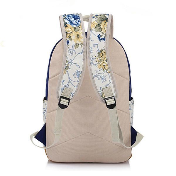 Blumen Mädchen Rucksack Damen Freizeit Rucksack Studenten Rucksack Teenager Schultaschen