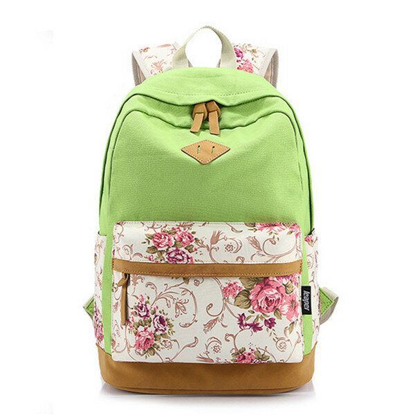 Blumen Mädchen Rucksack Damen Freizeit Rucksack Studenten Rucksack Teenager Schultaschen