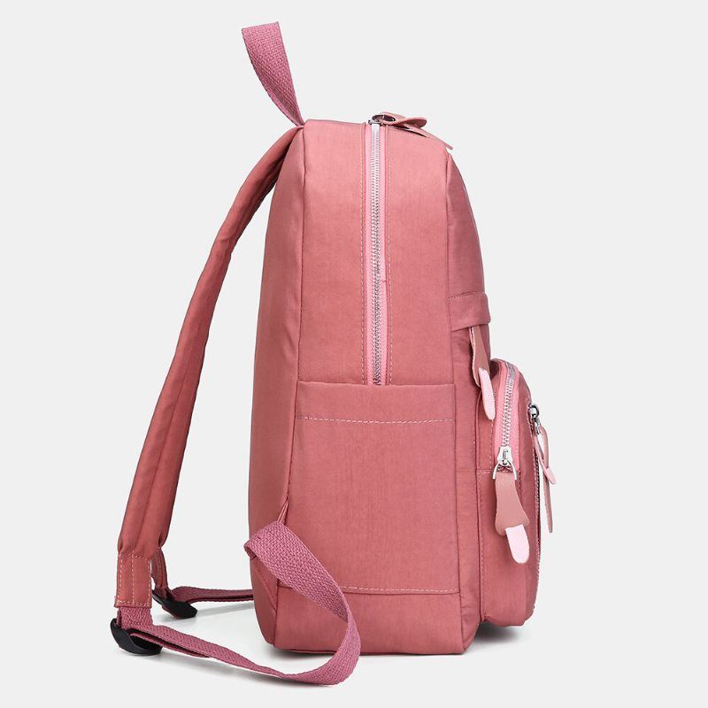 Damen Casual Nylon Basic Casual Rucksack Schultasche