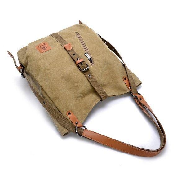 Damen Herren Canvas Handtaschen Multifunktionsrucksack