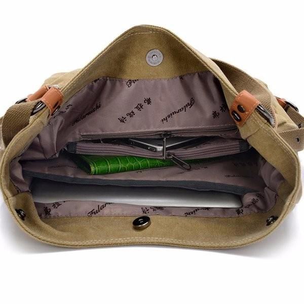 Damen Herren Canvas Handtaschen Multifunktionsrucksack