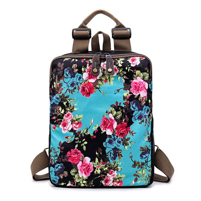 Damen National Flower Handtaschen Multifunktionale Umhängetaschen Rucksack